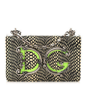 DOLCE & GABBANA Printed Elaphe DG Girls Shoulder Bag Multicolor DOLCE & GABBANA Printed Elaphe DG Girls Shoulder Bag Multicolor