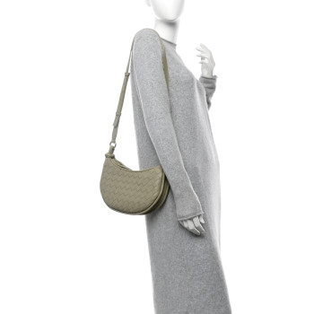 BOTTEGA VENETA Nappa Intrecciato Small Gemelli Multipocket Bag Travertine Muse BOTTEGA VENETA Nappa Intrecciato Small Gemelli Multipocket Bag Travertine Muse