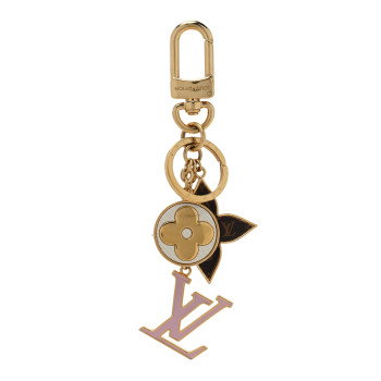 LOUIS VUITTON Spring Street Bag Charm Key Holder Gold LOUIS VUITTON Spring Street Bag Charm Key Holder Gold