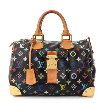 LOUIS VUITTON Monogram Multicolor Speedy 30 Black LOUIS VUITTON Monogram Multicolor Speedy 30 Black