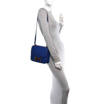 HERMES Epsom Constance 24 Bleu Electrique HERMES Epsom Constance 24 Bleu Electrique