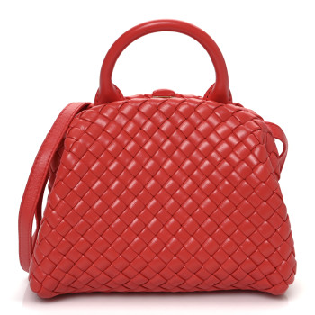 BOTTEGA VENETA Nappa Intreccio Mini Padded Handle Bag Sunburst BOTTEGA VENETA Nappa Intreccio Mini Padded Handle Bag Sunburst
