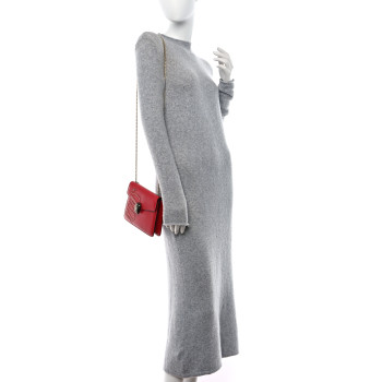 BULGARI Calfskin Embellished Serpenti Forever Crossbody Red BULGARI Calfskin Embellished Serpenti Forever Crossbody Red