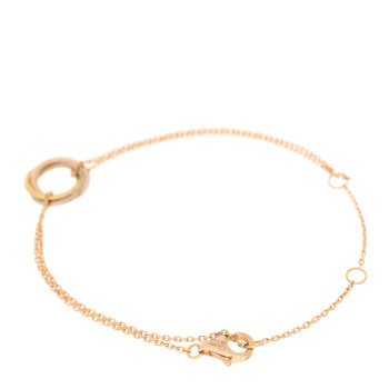 CARTIER 18K Pink Yellow White Gold Trinity Bracelet