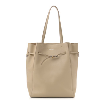 GIVENCHY Calfskin Voyou Medium North South Tote Natural Beige GIVENCHY Calfskin Voyou Medium North South Tote Natural Beige