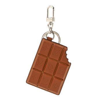 LOUIS VUITTON Monogram LV Chocolate Bar Bag Charm Key Holder LOUIS VUITTON Monogram LV Chocolate Bar Bag Charm Key Holder
