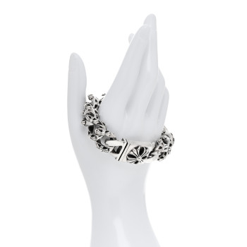 CHROME HEARTS Sterling Silver Maltese Cross Link Bracelet