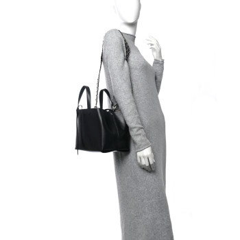 ALAIA Calfskin Clou Etoile Strap Mina 25 Bag Black