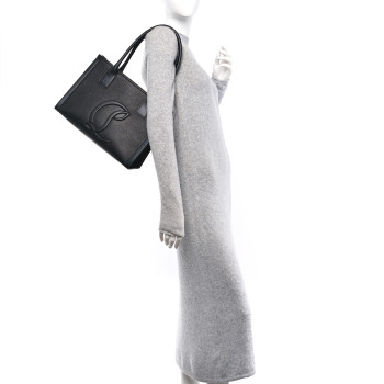 CHRISTIAN LOUBOUTIN Calfskin Empire Small By My Side Tote Black CHRISTIAN LOUBOUTIN Calfskin Empire Small By My Side Tote Black