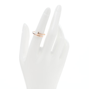 CARTIER 18K Pink Gold Small Juste Un Clou Ring 54 7