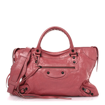 BALENCIAGA Agneau Classic Hardware City Rose Jaipur