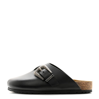SAINT LAURENT Calfskin Buckle Jimmy Clog 38.5 Black SAINT LAURENT Calfskin Buckle Jimmy Clog 38.5 Black