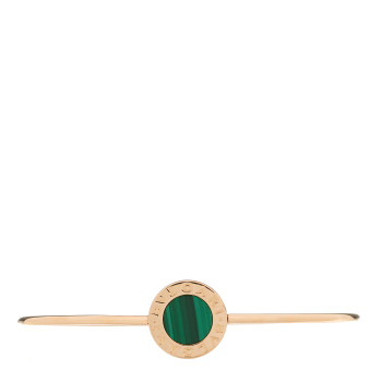 BULGARI 18K Rose Gold Malachite BVLGARI BVLGARI Bangle Bracelet S BULGARI 18K Rose Gold Malachite BVLGARI BVLGARI Bangle Bracelet S