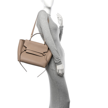 CELINE Grained Calfskin Mini Belt Bag Light Taupe CELINE Grained Calfskin Mini Belt Bag Light Taupe
