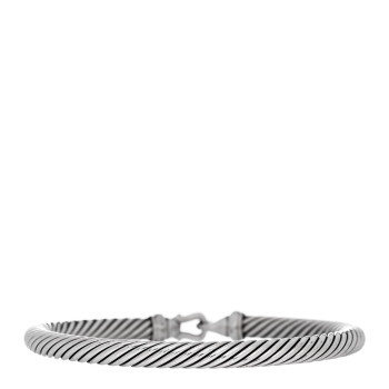 DAVID YURMAN Sterling Silver Diamond 5mm Cable Buckle Bracelet DAVID YURMAN Sterling Silver Diamond 5mm Cable Buckle Bracelet