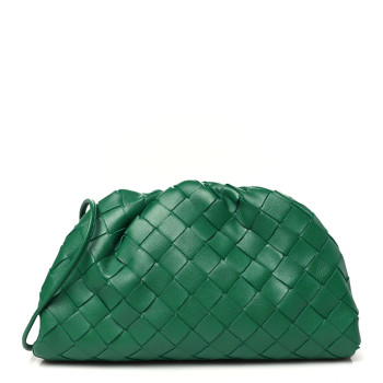 BOTTEGA VENETA Nappa Intrecciato The Mini Pouch Racing Green BOTTEGA VENETA Nappa Intrecciato The Mini Pouch Racing Green