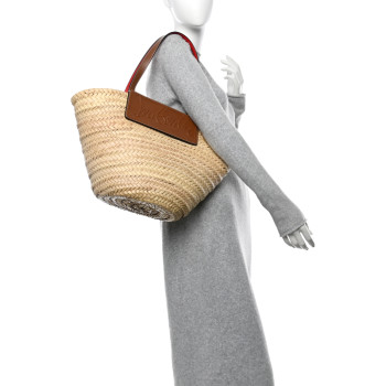CHRISTIAN LOUBOUTIN Woven Straw Loubishore Tote Beige CHRISTIAN LOUBOUTIN Woven Straw Loubishore Tote Beige