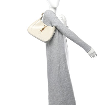 GUCCI Boarded Dyana Lux Calfskin Small Jackie 1961 Hobo Mystic White