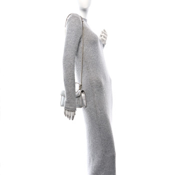 BULGARI Metallic Calfskin Mini Serpenti Forever Top Handle Silver BULGARI Metallic Calfskin Mini Serpenti Forever Top Handle Silver