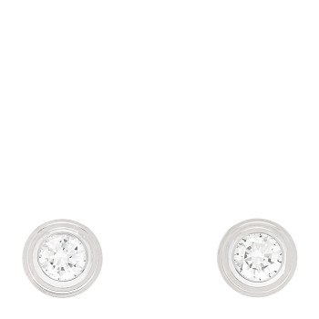CARTIER 18K White Gold Diamond XS D'Amour Earrings