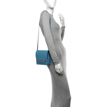 HERMES Evercolor Mini Sac Roulis Bleu Du Nord HERMES Evercolor Mini Sac Roulis Bleu Du Nord