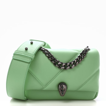 BULGARI Calfskin Matelasse Mini Serpenti Cabochon Crossbody Bag Peridot Green BULGARI Calfskin Matelasse Mini Serpenti Cabochon Crossbody Bag Peridot Green