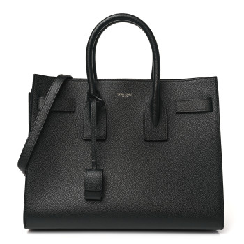 SAINT LAURENT Grained Calfskin Small Sac De Jour Black SAINT LAURENT Grained Calfskin Small Sac De Jour Black