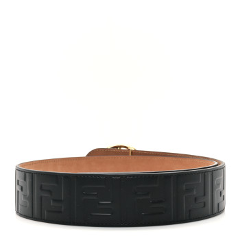 FENDI Calfskin F is Fendi FF 1974 Embossed Belt 75 30 Black FENDI Calfskin F is Fendi FF 1974 Embossed Belt 75 30 Black
