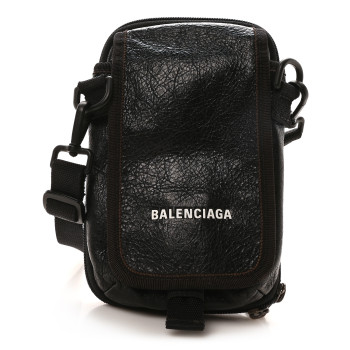 BALENCIAGA Agneau Explorer Crossbody Black