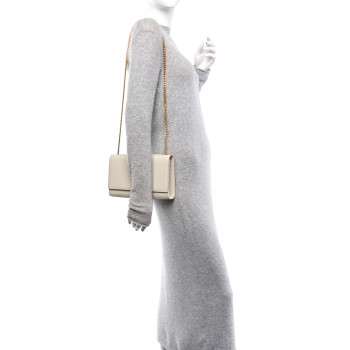 SAINT LAURENT Grain De Poudre Medium Classic Monogram Kate Satchel Crema Soft SAINT LAURENT Grain De Poudre Medium Classic Monogram Kate Satchel Crema Soft