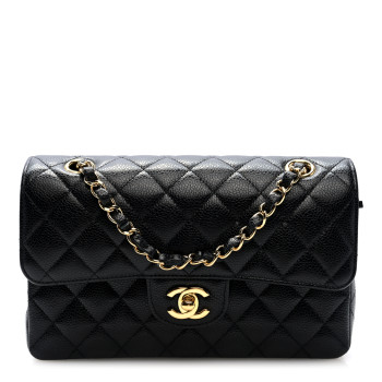 CHANEL Caviar Quilted Small Double Flap Black CHANEL Caviar Quilted Small Double Flap Black