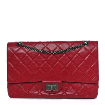 CHANEL Aged Calfskin Quilted 2.55 Reissue 225 Flap Red CHANEL Aged Calfskin Quilted 2.55 Reissue 225 Flap Red