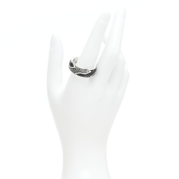 DAVID YURMAN Sterling Silver Black Diamond Forged Carbon Beveled Band Ring 63 10.25 DAVID YURMAN Sterling Silver Black Diamond Forged Carbon Beveled Band Ring 63 10.25