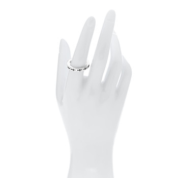 CHROME HEARTS Sterling Silver CH NYC Spacer Ring 56 7.5