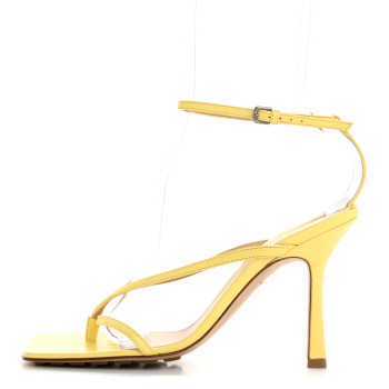 BOTTEGA VENETA Lambskin Stretch Multi Strap 90mm Sandals 38 Lemonade BOTTEGA VENETA Lambskin Stretch Multi Strap 90mm Sandals 38 Lemonade