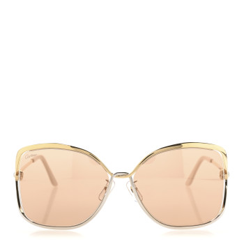 CARTIER Metal Trinity Sunglasses CT0225SA 002 Gold Silver