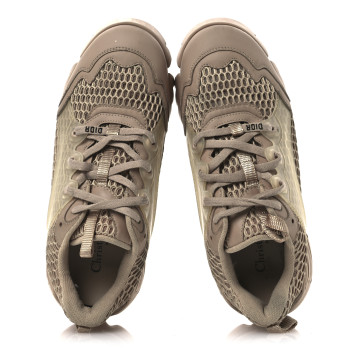 CHRISTIAN DIOR Mesh D-Connect Sneakers 37.5 Nude