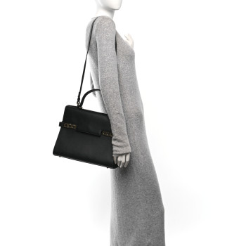 DELVAUX Smooth Calfskin GM Tempete Satchel Black