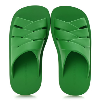 BOTTEGA VENETA Rubber Slider Sandals 43 Parakeet BOTTEGA VENETA Rubber Slider Sandals 43 Parakeet
