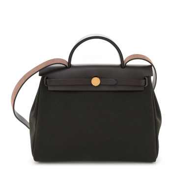 HERMES Vache Hunter Herbag Zip Retourne 31 PM Dark Bronze Ebene HERMES Vache Hunter Herbag Zip Retourne 31 PM Dark Bronze Ebene