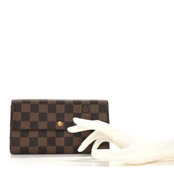 LOUIS VUITTON Damier Ebene Sarah Wallet LOUIS VUITTON Damier Ebene Sarah Wallet
