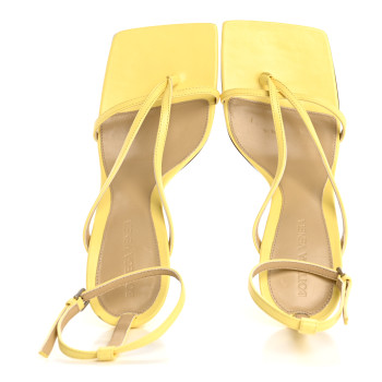 BOTTEGA VENETA Lambskin Stretch Multi Strap 90mm Sandals 38 Lemonade BOTTEGA VENETA Lambskin Stretch Multi Strap 90mm Sandals 38 Lemonade