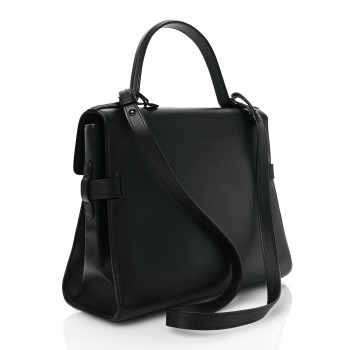 DELVAUX Calfskin MM Tempete Satchel Black