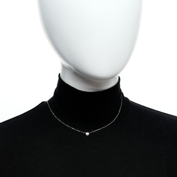 CARTIER 18K White Gold Diamond SM D'Amour Pendant Necklace