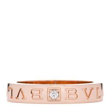 BULGARI 18K Rose Gold Diamond B.Zero1 Essential Band Ring 54 6.75 BULGARI 18K Rose Gold Diamond B.Zero1 Essential Band Ring 54 6.75
