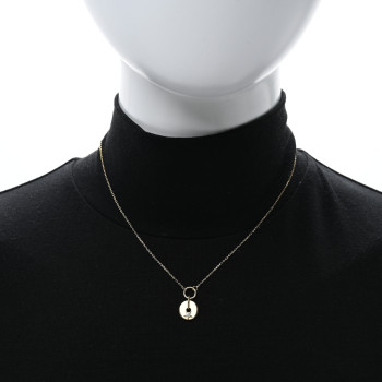 FOUNDRAE 18K Yellow Gold Diamond Star Symbol Disk Drop Necklace FOUNDRAE 18K Yellow Gold Diamond Star Symbol Disk Drop Necklace