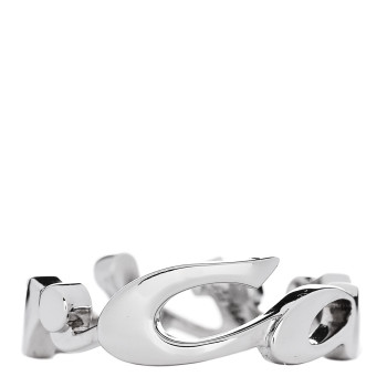 CARTIER 18K White Gold Signature Ring 51 5.75