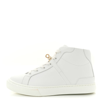 HERMES Calfskin High-Top Day Sneakers 36 White HERMES Calfskin High-Top Day Sneakers 36 White