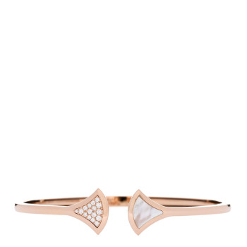 BULGARI 18K Rose Gold Diamond Mother of Pearl Divas Dream Bracelet BULGARI 18K Rose Gold Diamond Mother of Pearl Divas Dream Bracelet