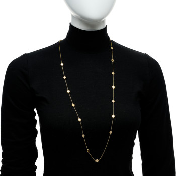 ROBERTO COIN 18K Yellow Gold Diamond New Barocco Station Necklace ROBERTO COIN 18K Yellow Gold Diamond New Barocco Station Necklace